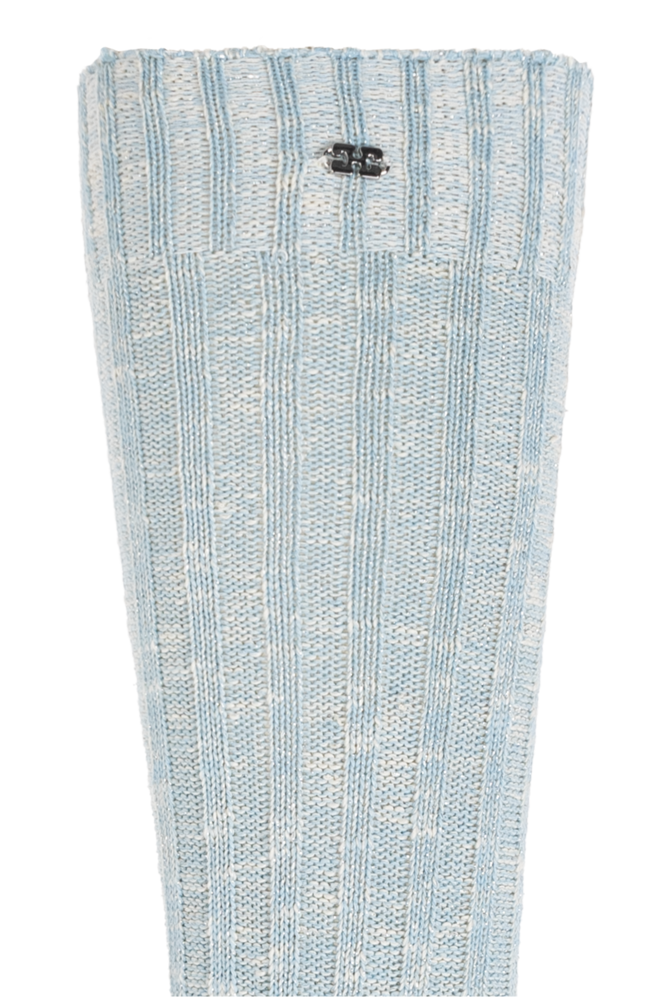 GANNI ルレックス糸ソックス A64105896 262 Blue Socks with lurex thread Ganni - Vitkac Italy
